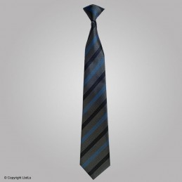 Cravate a clip gris/bleu clair et bleu foncé  Costume à 13,20 €