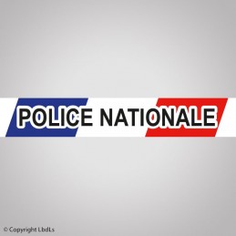 Rubalise POLICE NATIONALE bleu blanc rouge NE PAS FRANCHIR - NOS NO