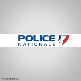 Rubalise POLICE NATIONALE fond blanc  NOS NOUVEAUTÉS à 19,00 €