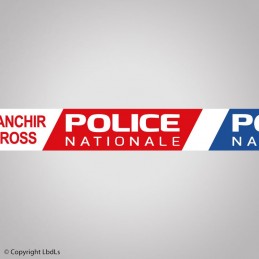 Rubalise POLICE NATIONALE NE PAS FRANCHIR / DO NOT CROSS  NOS NOUVEAUTÉS à 17,00 €