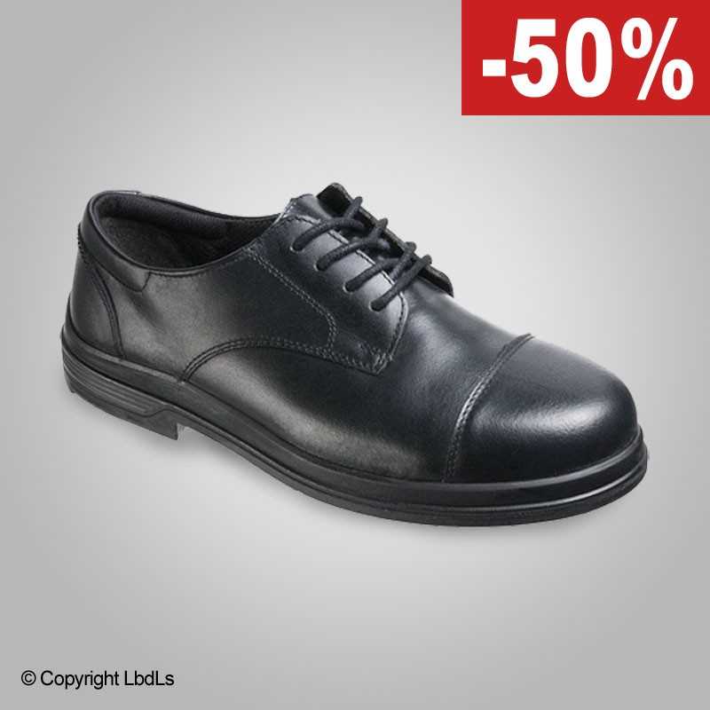 Chaussure Zirco cuir noir coque acier ACCUEIL à 60,00 € Chaussure Zirco cuir noir coque acier ACCUEIL à 60,00 €