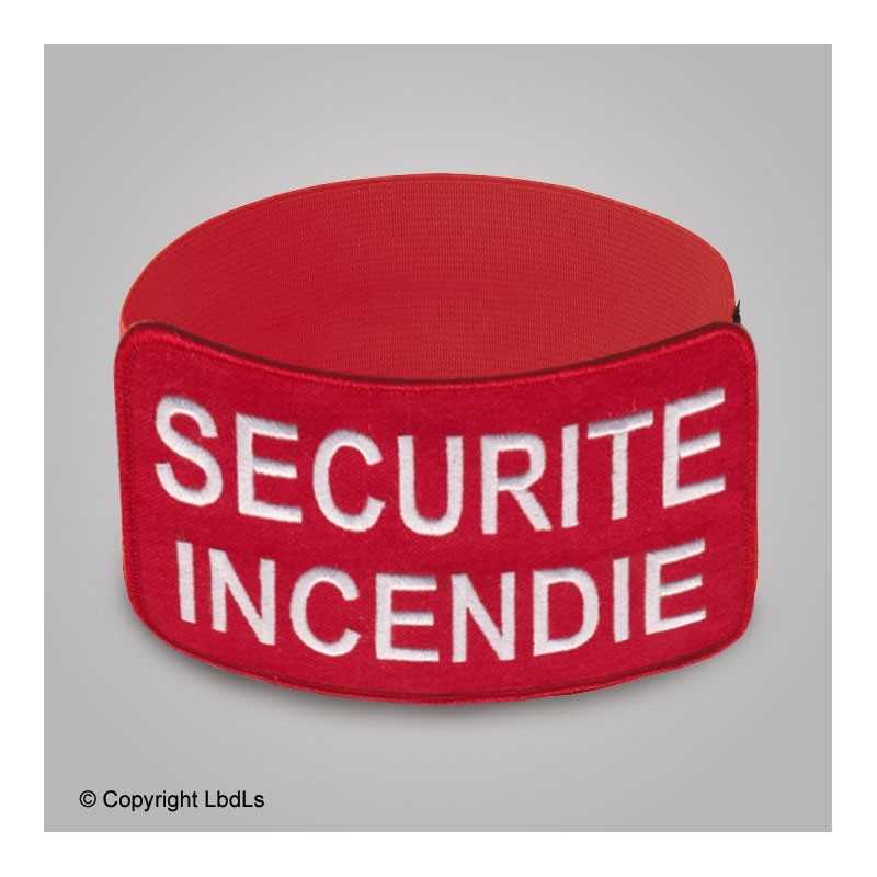 Brassard EXPERT rouge brodé SECURITE INCENDIE : Exclu LBDLS