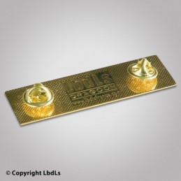 Badge métal HOTESSE 6,5 x 2 cm doré  BANDEAUX, ÉCUSSONS ET PATCHS à 4,50 €