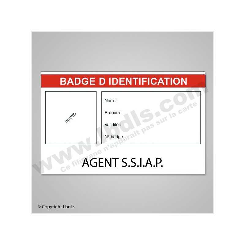Badge AGENT SSIAP  ACCUEIL à 1,30 €