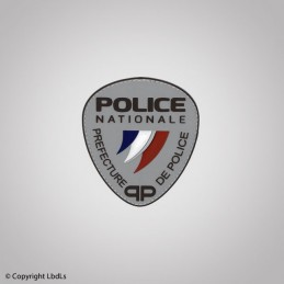 Patch PVC épaule 9 x 8 cm POLICE NATIONALE PP nouveau logo fond gris  POLICE à 5,00 €