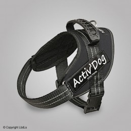 Harnais nylon Activ'Dog Pro luxe noir  HARNAIS à 43,00 €
