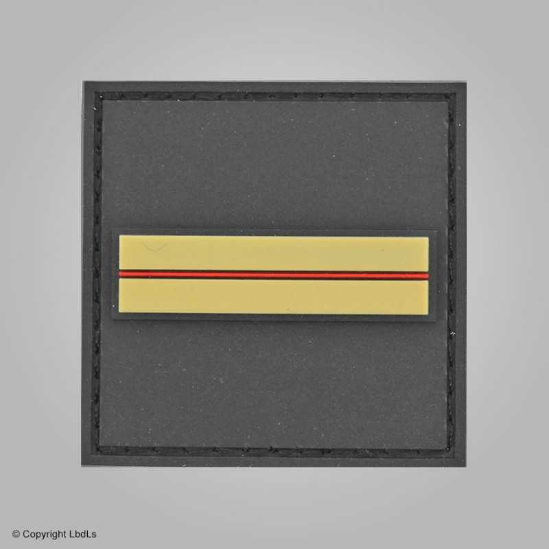 Grade de poitrine PVC Brigadier (jaune liseré rouge)  GRADES ET FOURREAUX à 3,60 €