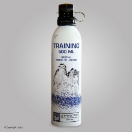 Bombe lacrymogène d'entraînement inerte 500 ml - Ininflammable, avec poignée  AÉROSOLS D'ENTRAÎNEMENT à 67,00 €