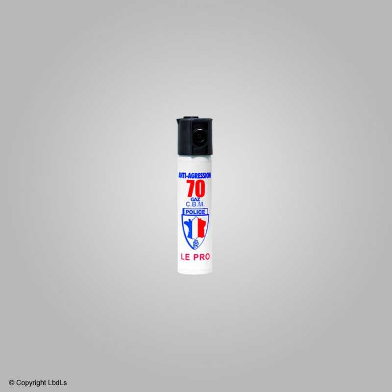 Bombe lacrymogène Puissance 70 CBM gaz CS 75 ml  BOMBES LACRYMOGÈNES 63-75 ML à 9,40 €