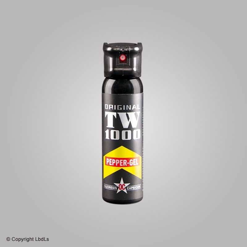 Bombe lacrymogène gel poivre TW1000 Pepper-Gel 100 ml capuchon de sécurité - Portée 4 à 5 m TW 1000 ACCUEIL à 36,20 €
