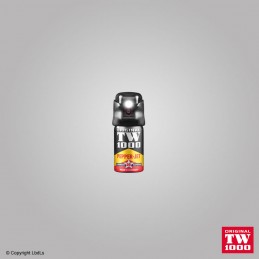 Bombe lacrymogène poivre jet liquide TW1000 Pepper-Jet 40 ml avec lampe LED - Portée 4 à 5 m TW 1000 ACCUEIL à 21,00 €