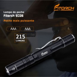 Fitorch EC05 - 215 Lumens - 13 cm - 2 piles AAA inclues FITORCH LAMPES FITORCH à 33,00 €