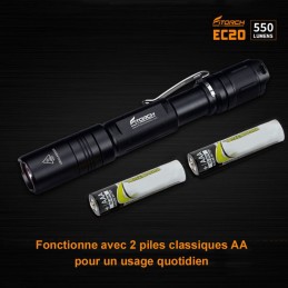 Fitorch EC20 - 550 Lumens - 15,5 cm - 2 piles AA inclues  LAMPES FITORCH à 45,00 €