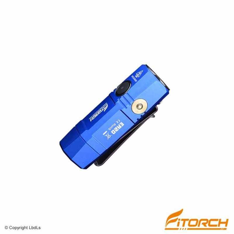 Fitorch ER20 bleue recharge magnétique - 1000 Lumens - 7 cm - 1 accus 16340 FITORCH LAMPES FITORCH à 60,70 €