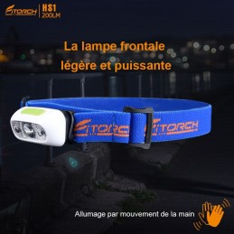 Fitorch HS1R lampe frontale rechargeable - 200 Lumens - serre tête bleu FITORCH LAMPES FITORCH à 24,30 €