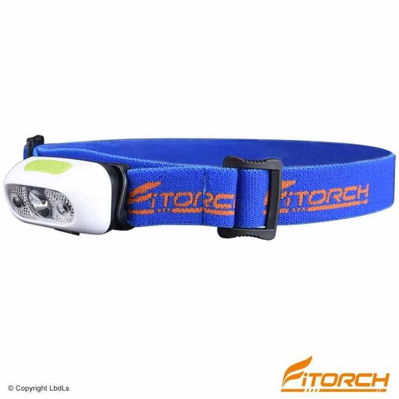Fitorch HS1R lampe frontale rechargeable - 200 Lumens - serre tête bleu FITORCH LAMPES FITORCH à 24,30 €