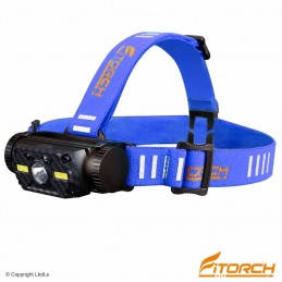 Fitorch HS2R lampe frontale recharg. - 500 Lumens - serre tête bleu - 1 x 18650 FITORCH LAMPES FITORCH à 42,95 €