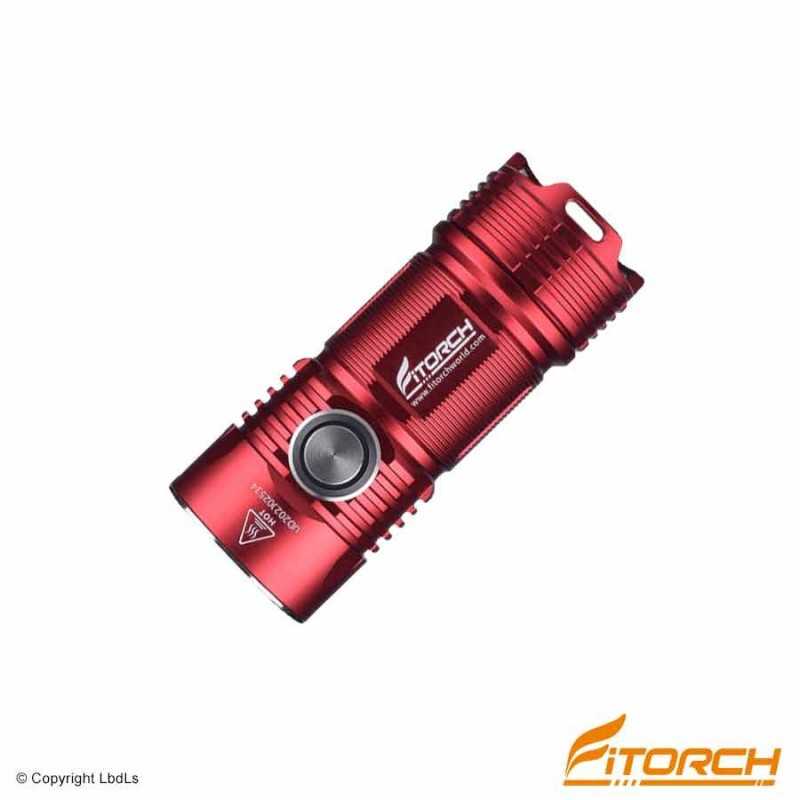 Fitorch P25 rouge - 3000 Lumens - 8,55 cm - 1 accus 26350 USB inclu FITORCH LAMPES FITORCH à 62,65 €