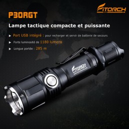 Fitorch P30RGT - 1180 lumens - 1 accu 18650 FITORCH LAMPES FITORCH à 88,00 €