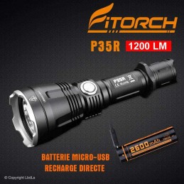 Fitorch P35R - 1200 lumens - 1 accu 18650 FITORCH LAMPES FITORCH à 89,95 €