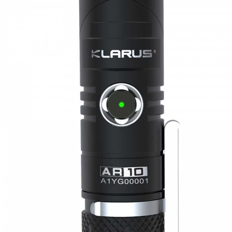 Lampe Klarus AR10 1080 lumens avec batterie rechargeable par USB 