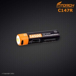 Batterie Fitorch 14500 C147R - AA - 750 mAh port USB FITORCH BATTERIES à 9,00 €