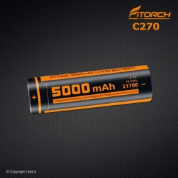 Batterie Fitorch 21700 C270 - 5000 mAh FITORCH BATTERIES à 18,50 €