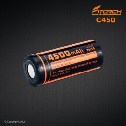 Batterie Fitorch 26650 C450 - 4500 mAh FITORCH BATTERIES à 14,60 €