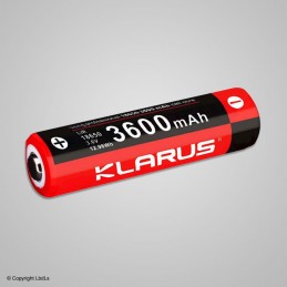 Batterie Klarus rechargeable 18650 3600 mAh   à 36,00 €
