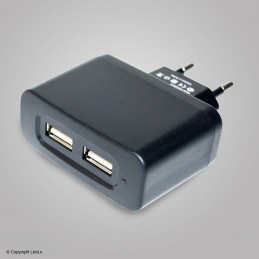 Adaptateur secteur 220 V double USB -- Compatible MGD002  GSM PTI à 6,00 €