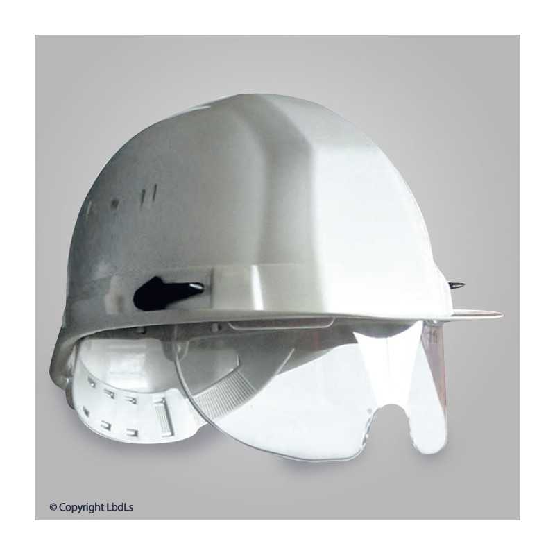 Casque de chantier avec lunettes intégrées blanc EN 397   à 20,00 €