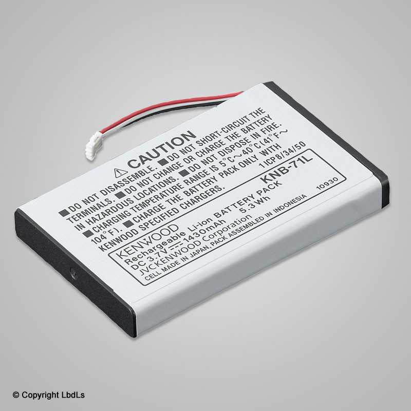Batterie 3,8V / 1430 mAh pour PKT23 (KNB-71L)   à 31,20 €