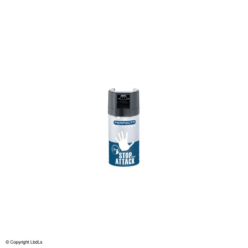 Aérosol Perfecta Stop Attack CS gaz 40 ml ACCUEIL à 5,80 € Aérosol Perfecta Stop Attack CS gaz 40 ml ACCUEIL à 5,80 €