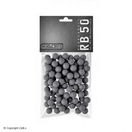 Billes caoutchouc training cal.50 pour pistolet à balles caoutchouc - Sachet de 100  Balles caoutchouc à 13,90 €