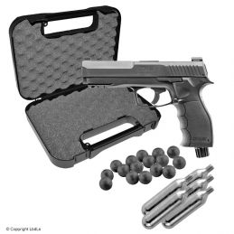 Pistolet à balles caoutchouc T4E HDP cal.50 11 J - Pack mallette, 100 billes + 5 CO2  ACCUEIL à 129,00 €