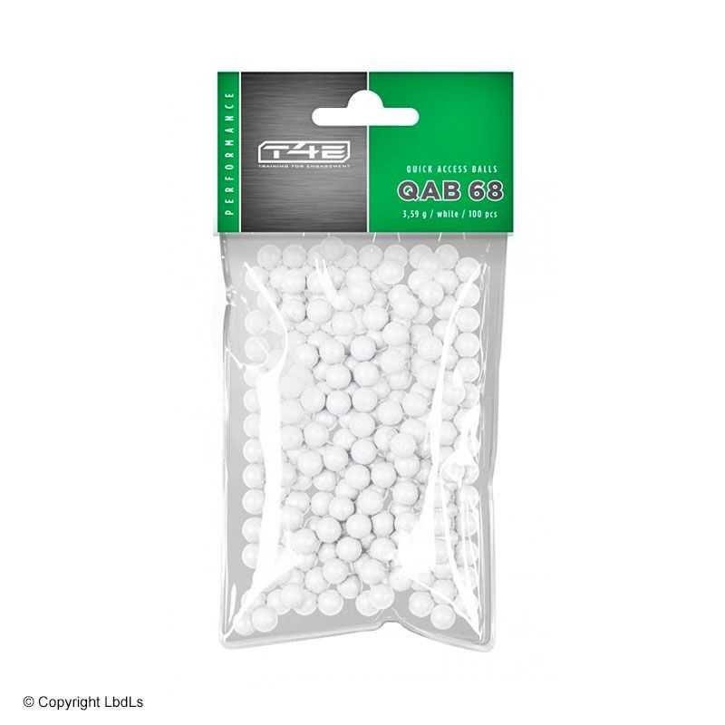 Billes brise-glace polymère cal.68 pour pistolet à balles caoutchouc - Sachet de 100  Balles caoutchouc à 31,00 €