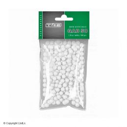 Billes brise-glace polymère blanc cal.50 pour pistolet à balles caoutchouc - Sachet de 100  Balles caoutchouc à 29,90 €