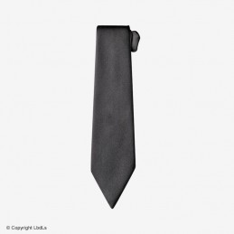 Cravate à crochet noire 7 cm