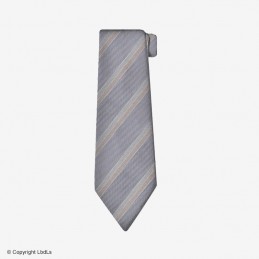 Cravate à crochet grise rayures gris clair  CRAVATE à 13,99 €