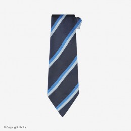 Cravate à crochets marine rayures bleues  CRAVATE à 13,99 €