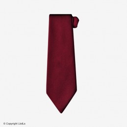 Cravate à élastique unie bordeaux  CRAVATE à 10,99 €
