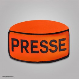 Brassard EXPERT orange PRESSE noir élastique orange réglable  BRASSARDS à 9,00 €
