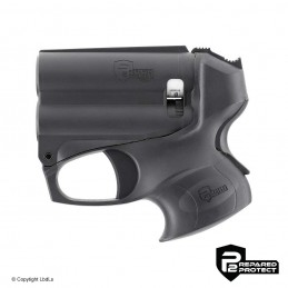Pistolet lacrymogène PGS II P2P noir - Lampe LED 200 lumens + cartouche poivre 11 ml  ACCUEIL à 71,88 €