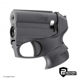 Pistolet lacrymogène PGS II P2P noir - Lampe LED 200 lumens + cartouche poivre 11 ml  ACCUEIL à 71,88 €
