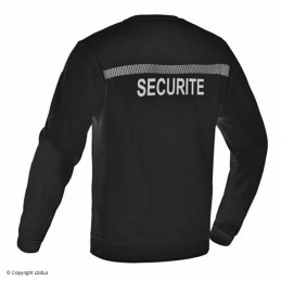 Sweat-shirt Sécu-One SECURITE noir bande grise   à 32,00 €