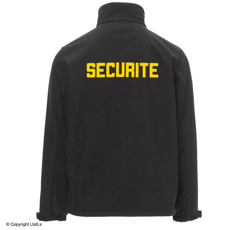 Softshell Noir SECURITE Jaune veste parfaite pour agents de s curit