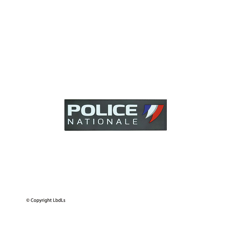 Patch PVC 24 x 8 cm POLICE NATIONALE nouveau logo  ÉQUIPEMENTS POLICE à 8,00 €