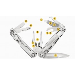 Pince Leatherman REV acier inoxydable  ACCUEIL à 59,00 €