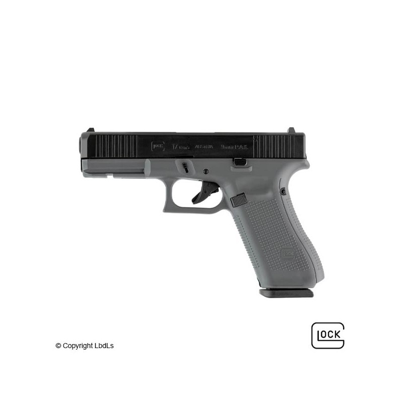 Pistolet Glock 17 GEN5 cal. 9mm PAK Tungsten Grey  PISTOLETS À BLANC à 241,90 €
