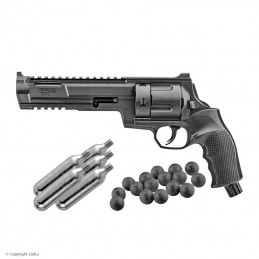 Pistolet à balles caoutchouc T4E HDR68 revolver cal.68 16 J - Pack 100 billes + 5 CO2  Pistolet à balles caoutchouc à 149,99 €